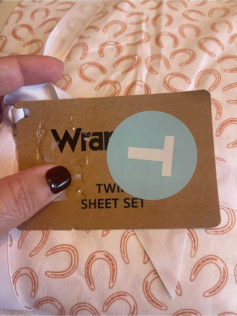 Wrangler Twin Sheet Set horseshoe NWT